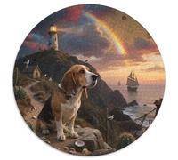 Basset Hound 1000 Pezzi Puzzle Cute Pets Puzzle Rotondo Giochi Intellettuali Creativo, Antistress Regali Unici (67.5x67.5cm)