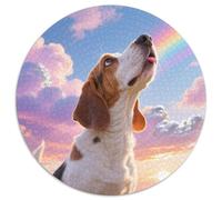 Basset Hound 1000 Pezzi Puzzles Pet Dog Puzzle Rotondo Per Adulti O Bambini Giochi Da Tavolo Arte Ecofriendly 1000pcs (67.5x67.5cm)