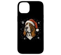 Basset Hound - Cappello da Babbo Natale, divertente, carino, cane, mamma, papà Custodia per iPhone 14 Plus