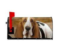 Basset Hound - Copertura magnetica per cassetta postale, dimensioni standard, 64,8 x 53,3 cm, ideale per decorare la casa e il giardino