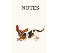 Basset Hound Cream Notebook: Dog, Dogs, Dog Lover, Notes, Journal, Exercise Book, Composition Notebook, Gift, Birthday, Christmas, Dog Show, Stocking ... Hound Dog, Watercolour, 120 pages, Hardback