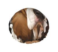 Basset Hound Cuffia da doccia da donna riutilizzabile a doppio strato cuffia da bagno tappi per capelli fascia elastica impermeabile da donna spa salone doccia cappelli per capelli