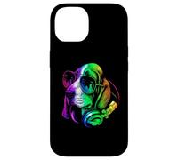 Basset Hound DJ Cuffie Retro Music Dog Lover Custodia per iPhone 14