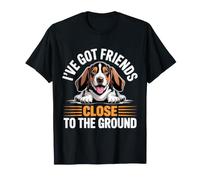 Basset Hound Dog Ho Amici Vicino a Terra Maglietta