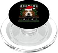Basset Hound Dog Santa Hat Funny Christmas Holiday Xmas PopSockets PopGrip per MagSafe