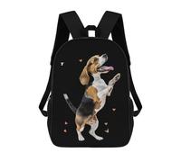 Basset Hound Dog stampato 43,2 cm zaino unisex spalla zaino da viaggio per laptop per donne uomini