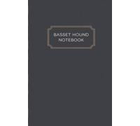 Basset Hound Pattern Lover Design: Charming 6 x 9 college journal featuring a cute Basset Hound head pattern for dog lovers, pet owners, and animal enthusiasts