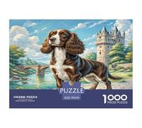 Basset Hound Puzzle Impossible 1000Pcs Decorazione Per La Casa. Giochi Rilassamento E Intelligence Per Adulti E Ragazzi Da 14 Anni 70x50cm/1000pcs