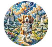 Basset Hound Puzzle Rotondo 1000 Pezzi Puzzle Pet Dog Jigsaw Puzzle Adulti Giocattolo Puzzle Antistress Idea Regalo Per Lei O Lui Rotonda 1000pcs (67.5x67.5cm)