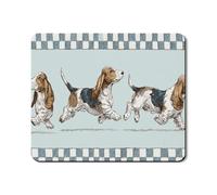 Basset Hound - Tappetino protettivo per lavatrice e asciugatrice, motivo retrò con cane, copertura antipolvere per lavatrice, antiscivolo, impermeabile, per lavanderia, 50 x 61 cm