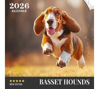 Basset Hounds Calendar 2026: A year of long-eared, gentle hounds