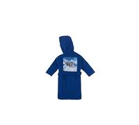 Bassetti Accappatoio Bambino The Space 100% Spugna di Puro Cotone con Cappuccio Colore Blu 4-6 Anni