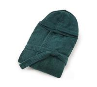 Bassetti Accappatoio con Cappuccio in Cotone Nuovi Colori Uomo Donna Disponibile in Varie Taglie e Colori (Z4 Smeraldo, XXL)