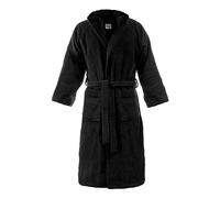 Bassetti Accappatoio con Cappuccio in Cotone Nuovi Colori Uomo Donna Disponibile in Varie Taglie e Colori (G1 Nero, M)