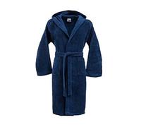 Bassetti Accappatoio con Cappuccio in Cotone Uomo Donna Made in Italy Disponibile in Varie Taglie e Colori (Blu Navy, Taglia M, 155-165 cm)