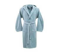 Bassetti Accappatoio con Cappuccio in Cotone Uomo Donna Made in Italy Disponibile in Varie Taglie e Colori (Sky, Taglia L, 165-175 cm)