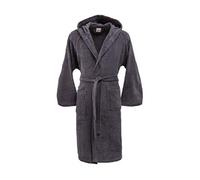 Bassetti Accappatoio con Cappuccio in Cotone Uomo Donna Made in Italy Disponibile in Varie Taglie e Colori (Grigio Scuro, Taglia XXXL, > 185 cm)