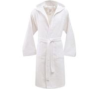 Bassetti Accappatoio con Cappuccio in Cotone Uomo Donna Made in Italy Disponibile in Varie Taglie e Colori (Bianco, Taglia S, 140-155 cm)