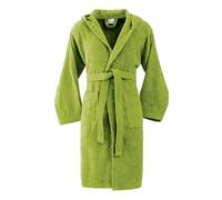 BASSETTI Accappatoio con Cappuccio Serie Vivian in morbida spugna 100% Cotone Altamente Assorbente. ITALY Designed (BAMBU - Taglia S)
