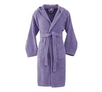 BASSETTI Accappatoio con Cappuccio Serie Vivian in morbida spugna 100% Cotone Altamente Assorbente. ITALY Designed (AMETISTA - Taglia XL)