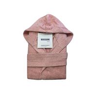 Bassetti - accappatoio da donna bassetti con cappuccio spugna di cotone time rosa - s