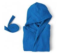 Bassetti Accappatoio da viaggio con cappuccio micro spugna (IT, Testo, XXL, Regular, Regular, BLUET)