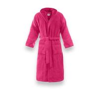 Bassetti Accappatoio Donna Uomo in Spugna | Accappatoio Adulti Uomo Donna con Cappuccio 100% Puro Cotone | Accappatoio Adulti Donna Uomo 360 g/m², Ciclamino K1, S