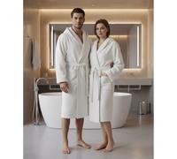 Bassetti Accappatoio viaggio in microspugna 280 gr/mq bianco con cappuccio