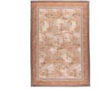 Bassetti ACQUAFORTE Plaid in 100% cotone, colore TERAKOTTA 41, dimensioni: 135 x 190 cm - 9333420