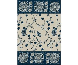 Bassetti Brenta 9326097 - Asciugamano ospite, 100% cotone, 40 x 60 cm, colore: Blu