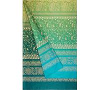Bassetti Brenta Foulard in 100% cotone, colore verde V1, dimensioni: 270 x 270 cm - 9328376