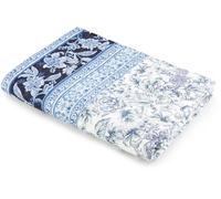 Bassetti CAPODIMONTE Copriletto 100% cotone di colore blu B1, dimensioni: 180 x 255 cm - 9328504