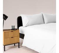 Bassetti Completo Copripiumino Una Piazza E Mezzo, Bianco, 100% Cotone, 200X200 cm, Set Copripiumino, Parure, Lavabile In Lavatrice, Sacco Copripiumino, Lenzuolo Sotto Con Angoli, Federa