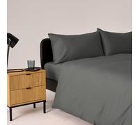 Bassetti Completo Copripiumino Una Piazza E Mezzo, Grigio, 100% Cotone, 200X200 cm, Set Copripiumino, Parure, Lavabile In Lavatrice, Sacco Copripiumino, Lenzuolo Sotto Con Angoli, Federa