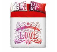 Bassetti Completo Lenzuola Copriletto Singolo Love Tattoo 2005S75