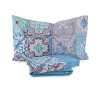 Bassetti Completo Lenzuola Copriletto Talavera Dimensioni Varie Q962 Singolo Blu