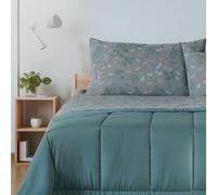 Bassetti Completo Lenzuola Matrimoniale Invernale in Flanella 100% Cotone Art. Wings - Set 4 Pezzi con due Federe Un Lenzuolo Piano e un Lenzuolo con Angoli (Grigio)