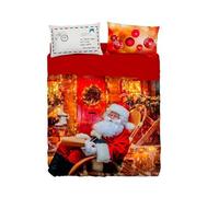 Bassetti - Completo Letto Cotone Set Lenzuola Matrimoniale Due Piazze Imagine Stampa Digitale North Pole, Lenzuolo con Balza Copriletto e Sotto con Angoli e Federe