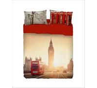 Bassetti - Completo Letto Cotone Set Lenzuola Singolo Una Piazza Imagine Stampa Digitale Edelweiss, Lenzuolo con Balza Copriletto e Sotto con Angoli e Federa