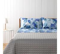 Bassetti, Completo Letto Matrimoniale, Collezione Stray Dot, 100% Cotone, Celeste a Pois