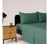 Bassetti Completo Letto Singolo, Salvia, 100% Cotone, 160X280 cm, Set Lenzuola, Parure, Lavabile In Lavatrice, Lenzuolo Sopra, Lenzuolo Sotto Con Angoli, Federa