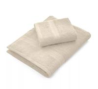 Bassetti Dream - Set Asciugamani Da Bagno Viso e Bidet Coppia Asciugamani da Bagno con Ospite 430 g/mq | 60x110 cm + 40x60 cm | (BEIGE)