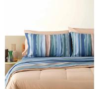 Bassetti Extension B1 | Completo Lenzuola Matrimoniale Sfumato Blu