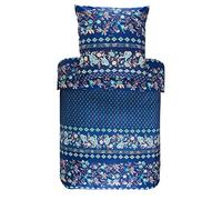 Bassetti Fabriano - Biancheria da letto in raso, 200 x 200 cm, colore: Blu