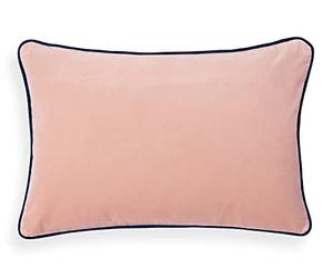 Bassetti Federa per cuscino da tavola Velour Uni P1 in cotone e poliestere di colore Cipria con chiusura lampo, dimensioni: 40 x 60 cm, 9324594