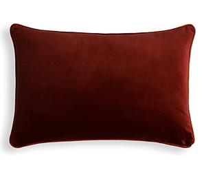 Bassetti Federa per cuscino da tavola Velour Uni R1 in cotone e poliestere di colore Carminio con chiusura lampo, dimensioni: 40 x 60 cm, 9324595