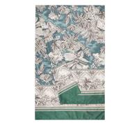 Bassetti BOLI Foulard in 100% cotone, colore verde V1, dimensioni: 350 x 270 cm -9330070