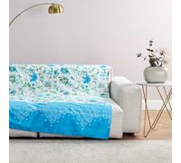 Bassetti Granfoulard Telo Copridivano, Copritutto, Telo Arredo Gran Foulard per divano, Copriletto, Copritavolo, cm 270x270 (CASABLANCA CELESTE)