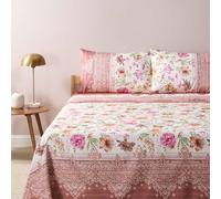 Bassetti Granfoulard Completo Lenzuola Matrimoniali 100% Cotone di Cotone Art. CASABLANCA ROSA P1