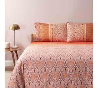 Bassetti Granfoulard Completo Letto Copripiumino Matrimoniale, Copripiumone Due Piazze in Percalle di Cotone, Sacco copri piumino Maxi, Lenzuolo Sotto con angoli, 2 Federe Nairobi R1